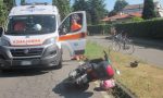 Cade dallo scooter a Inzago, 41enne in ospedale