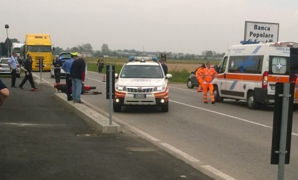 Grave incidente , traffico bloccato