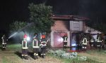 Incendio nella notte a Inzago