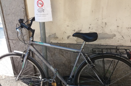 Rimozione forzata delle bici a Trezzo