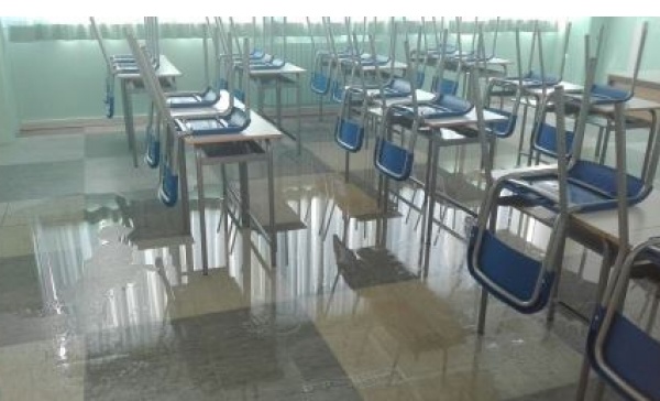 Rodano, dopo il nubifragio la scuola è pronta