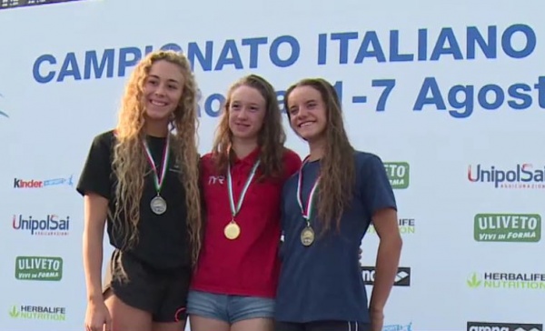 Roma incorona Valentina, campionessa d’Italia nei 50 metri dorso
