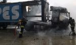 Si incendia un Tir, paura a Trezzo