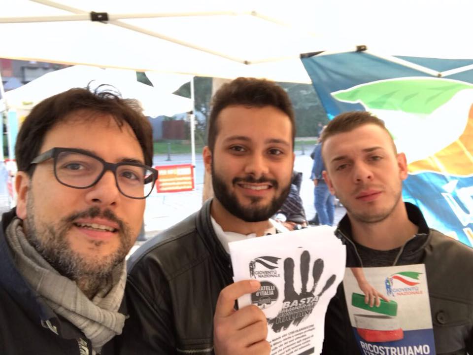 Gioventù Nazionale a Pioltello contro l’arrivo dei profughi