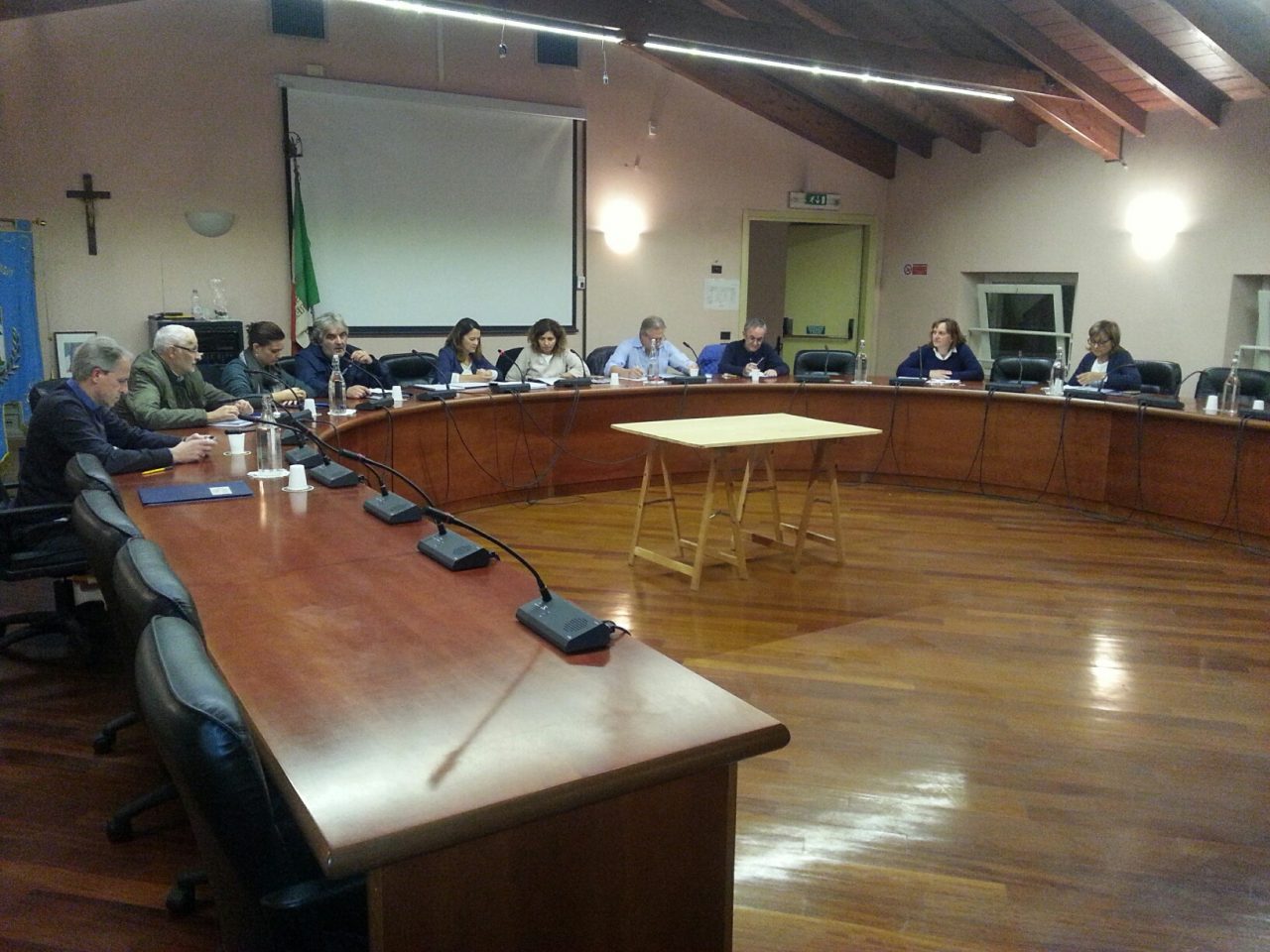 Ruspe al lavoro al campo sportivo