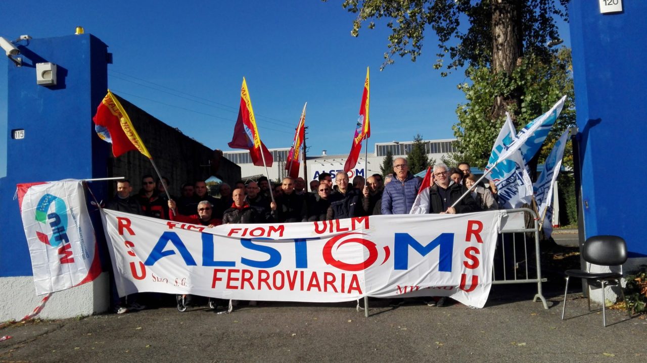 Ancora sciopero alla Alstom: “No al calciomercato dell’azienda”