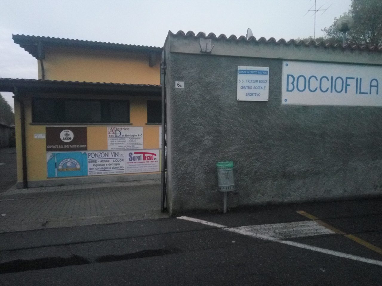Bocciodromo chiuso a Trezzo