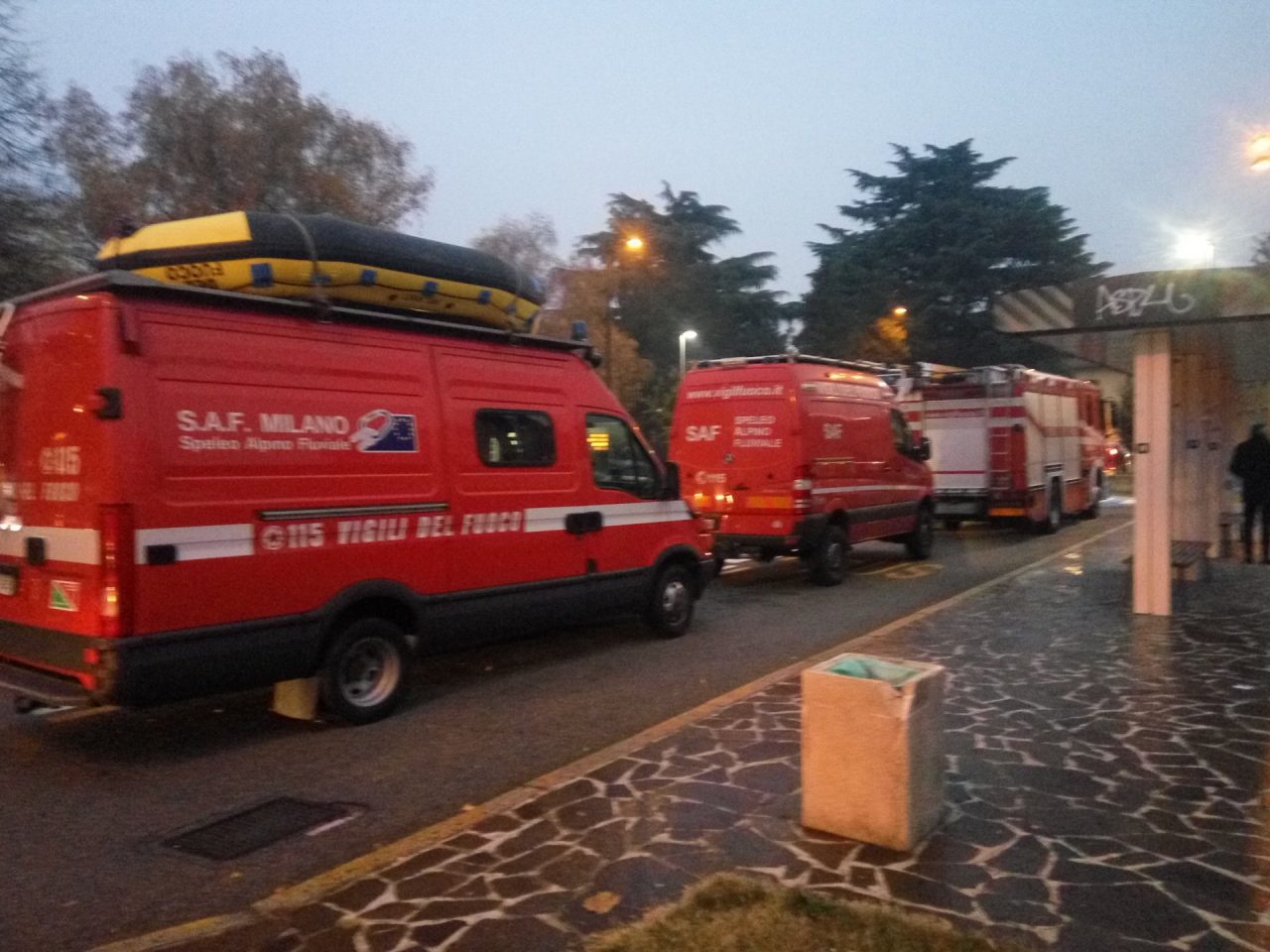 Disperso un uomo a Trezzo LE FOTO