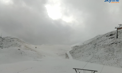 Caduta la prima neve in Lombardia