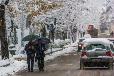 Rischio neve in pianura tra venerdì e sabato