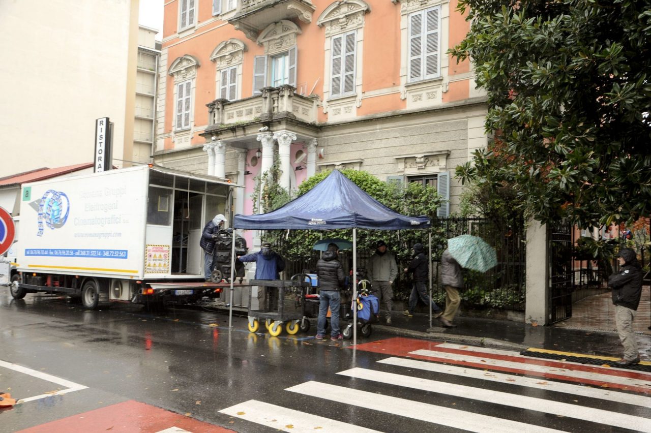 Il Rondò trasformato in set cinematografico