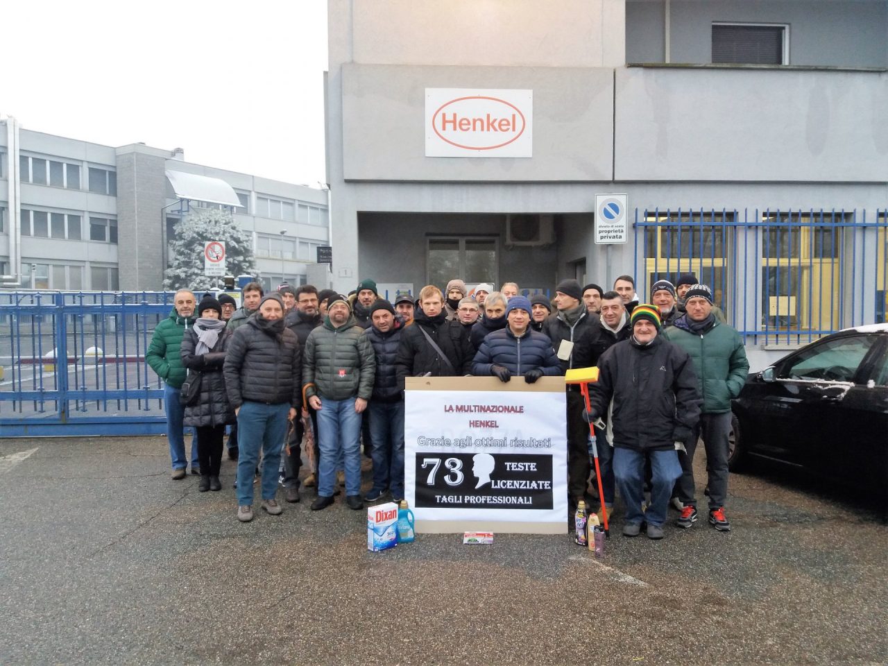 Sciopero dei dipendenti della Henkel: in 73 rischiano il posto di lavoro