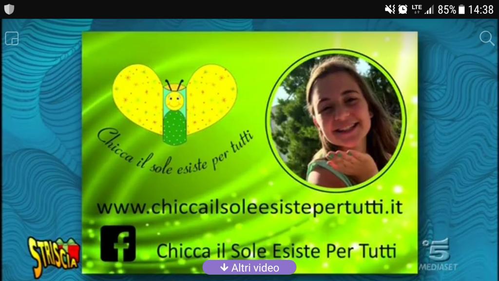 Striscia la Notizia sostiene il sogno di Chicca VIDEO