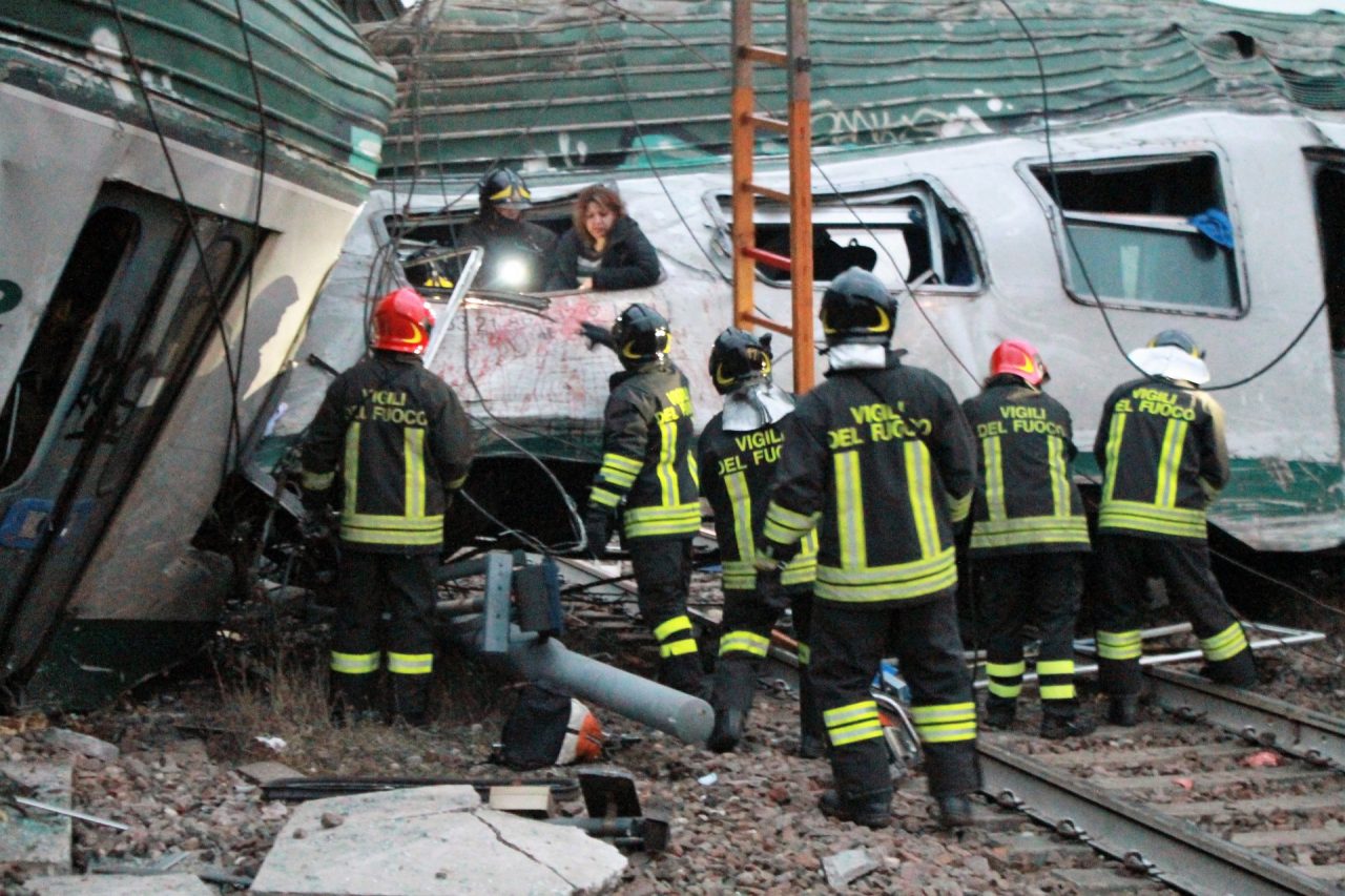 Disastro ferroviario sopralluogo dei pm