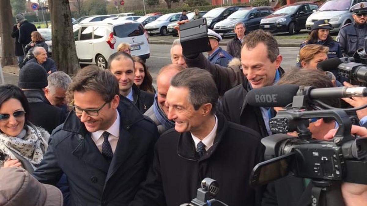 Elezioni Lombardia 2018 a Cologno la prima uscita di Fontana