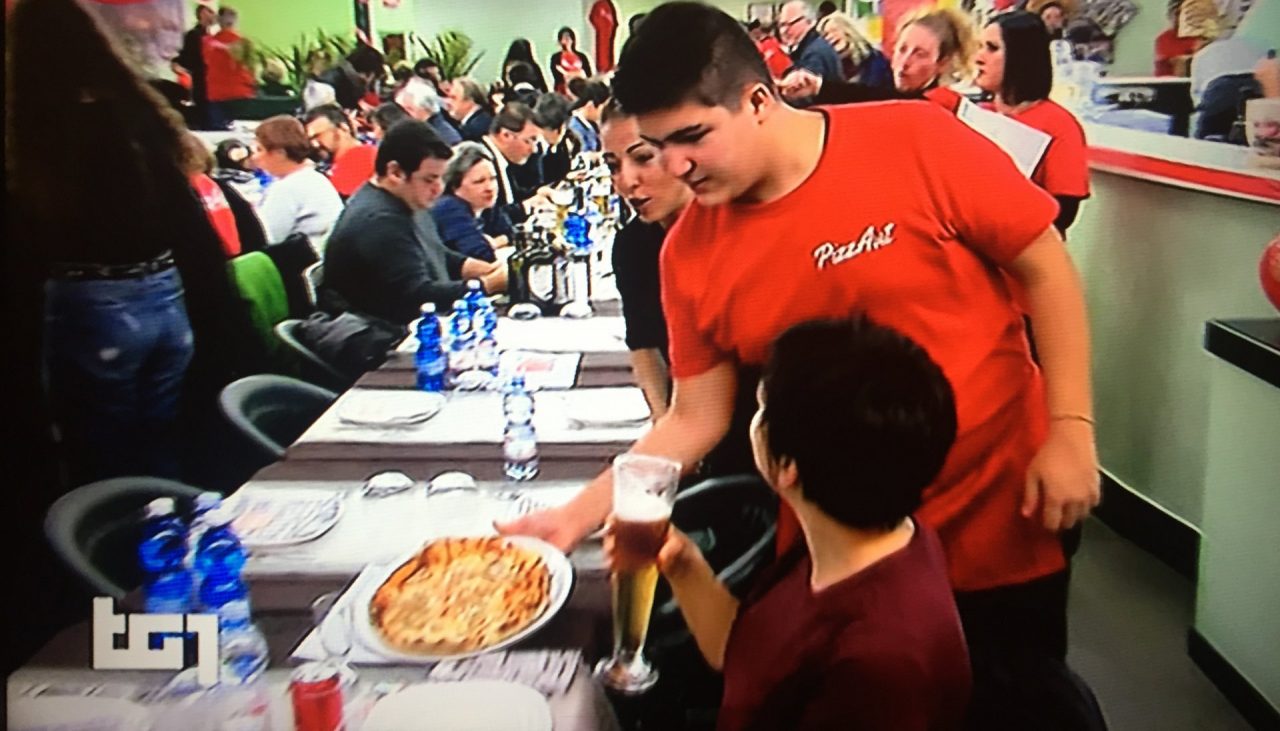 Pizzaut sbarca al Tg1