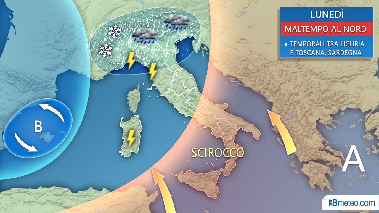 Meteo Epifania sotto l’acqua