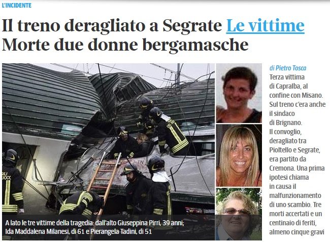 “Mia mamma non è morta su quel treno”