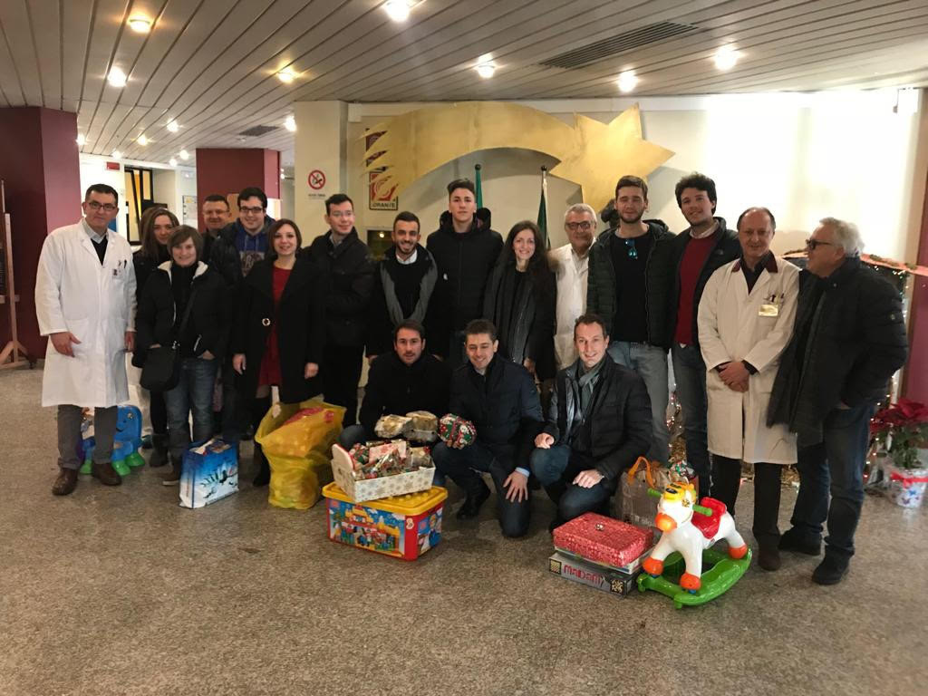 Giovani Padani della Martesana in visita alla Pediatria del Bassini