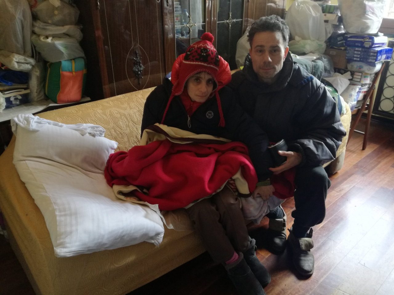 Disabile vive in una casa senza riscaldamento