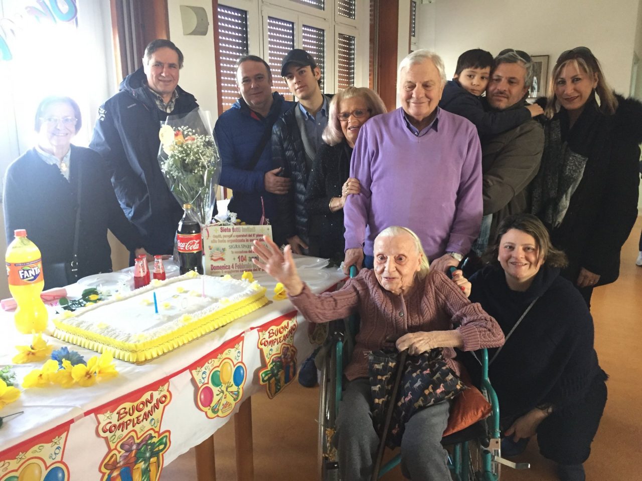 Compleanno da record, Rosa compie 104 anni
