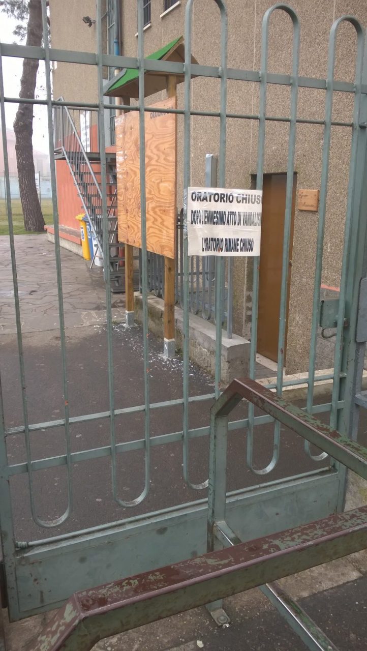Oratorio aperto ma non alla delinquenza