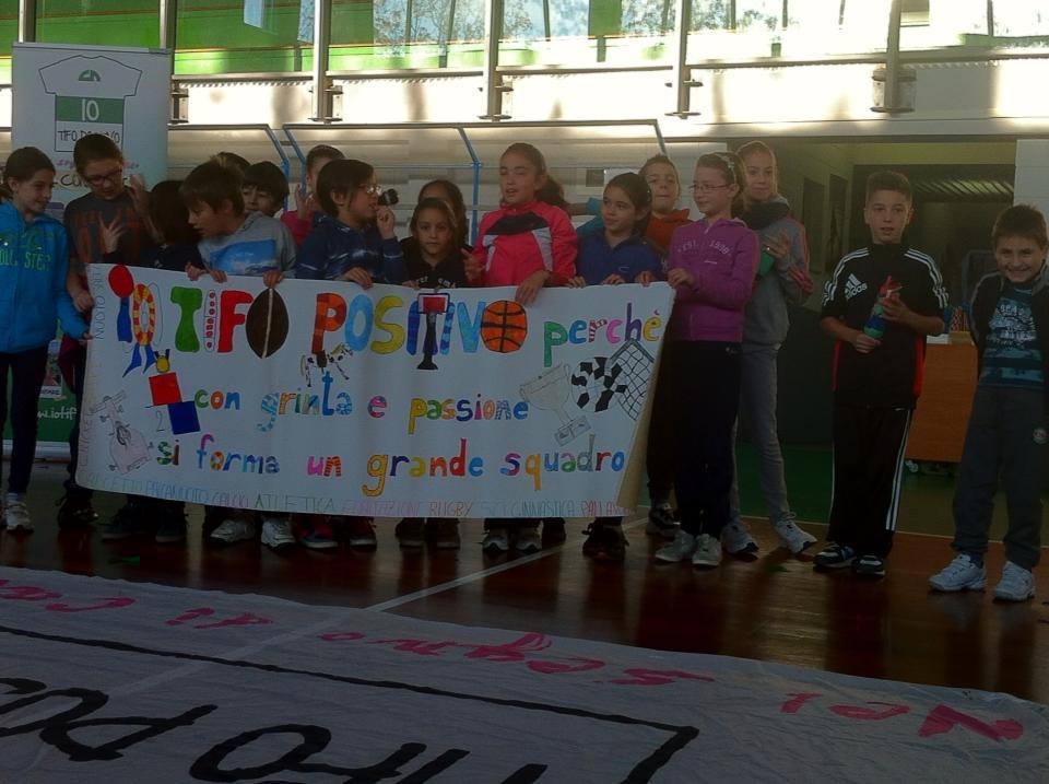 A scuola “Io tifo positivo”
