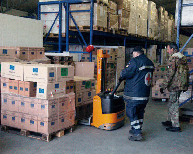 La Croce Rossa arriva a Segrate