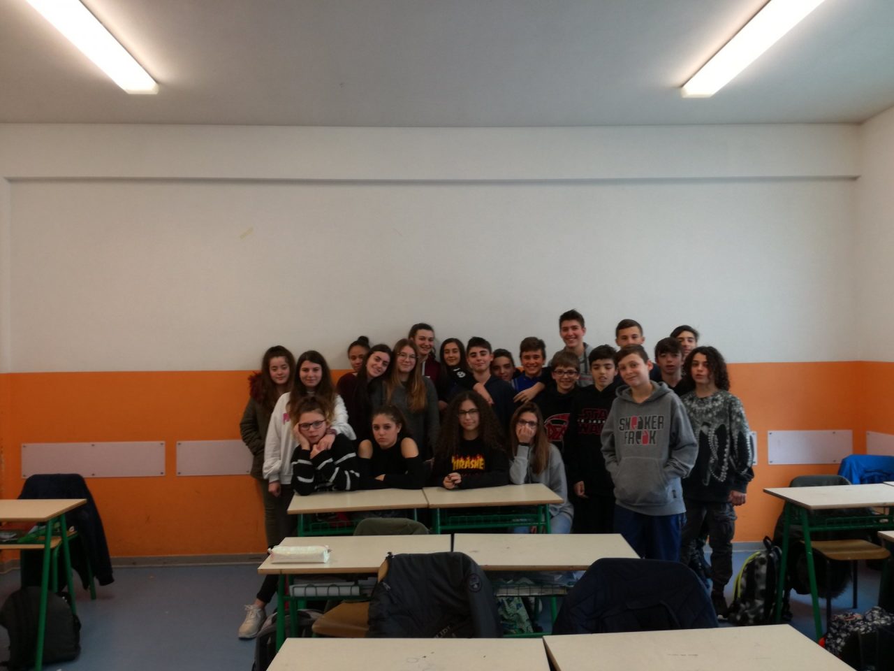 Studenti a lezione di giornalismo