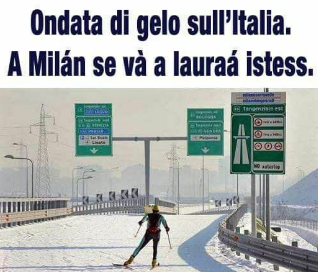 Big snow ironia sui social FOTO