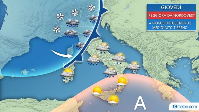 Da domani nuova ondata di maltempo in Martesana