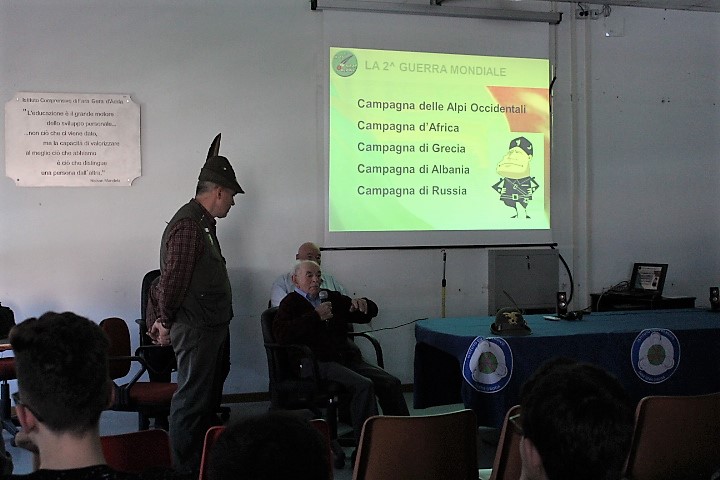 Il reduce Casimiro Brembati racconta l’esperienza della guerra ai ragazzi