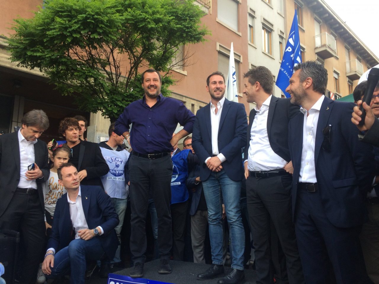 Cinisello: una folla per Salvini