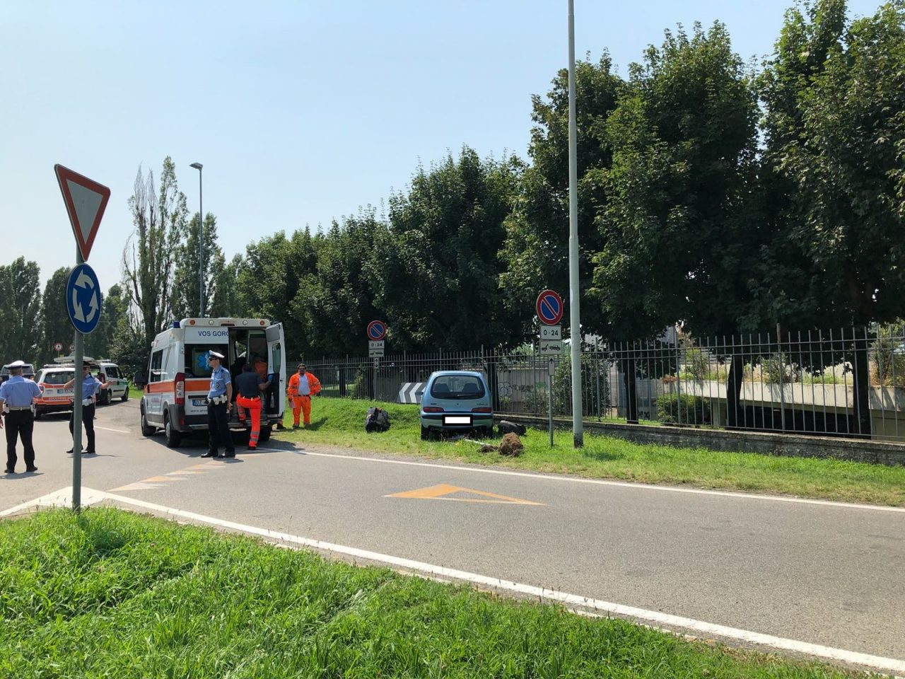Incidente alla rotonda a Cernusco