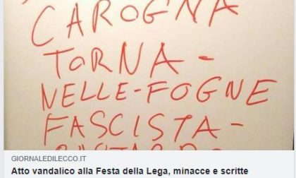Insulti a Salvini a Cisano e lui replica: “Tanta pena per questi poveretti…”