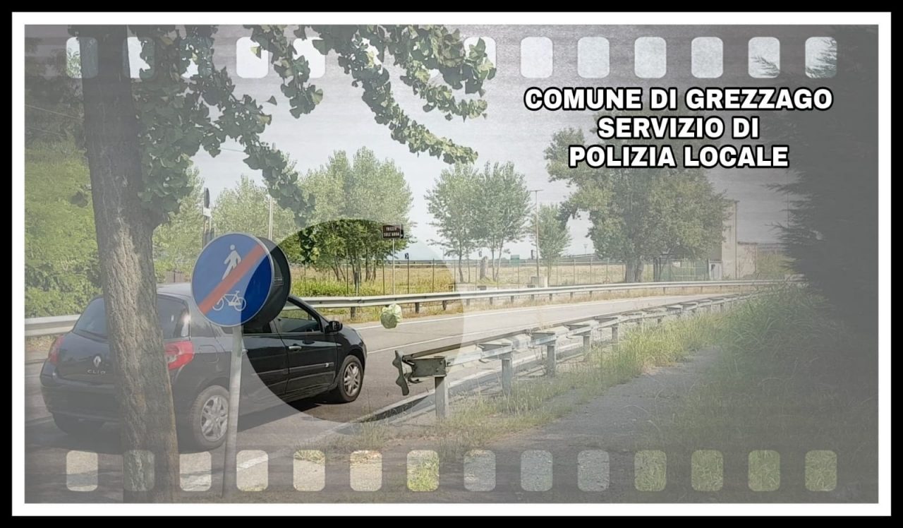 Grezzago getta i rifiuti dall’auto ma viene beccato coi video