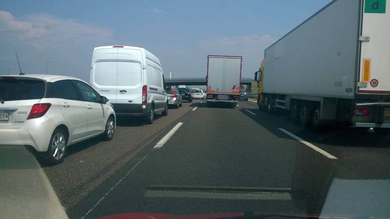 Capriate ancora code sull’A4 in direzione Bergamo