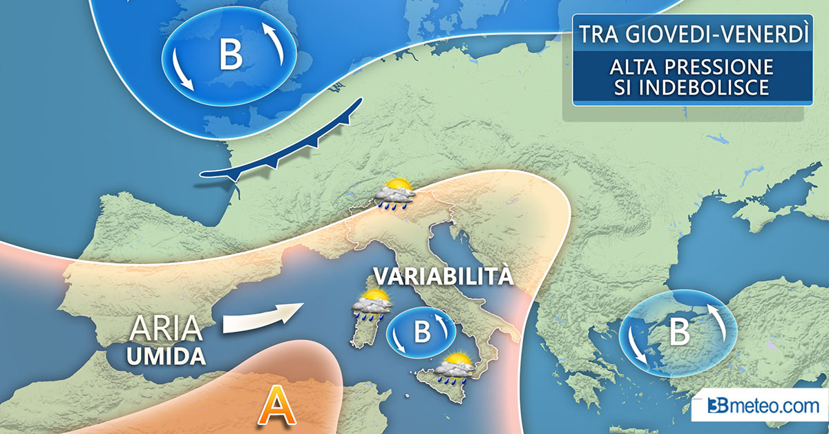 Arriva qualche pioggia, ma l’estate non molla PREVISIONI METEO
