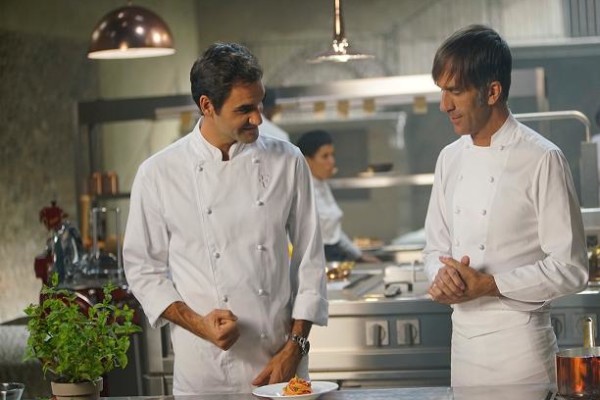 Roger Federer a Cassano per girare lo spot della Barilla