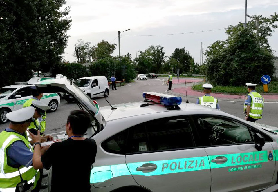 Controlli Polizia Locale, a Segrate 1 su 5 non è in regola