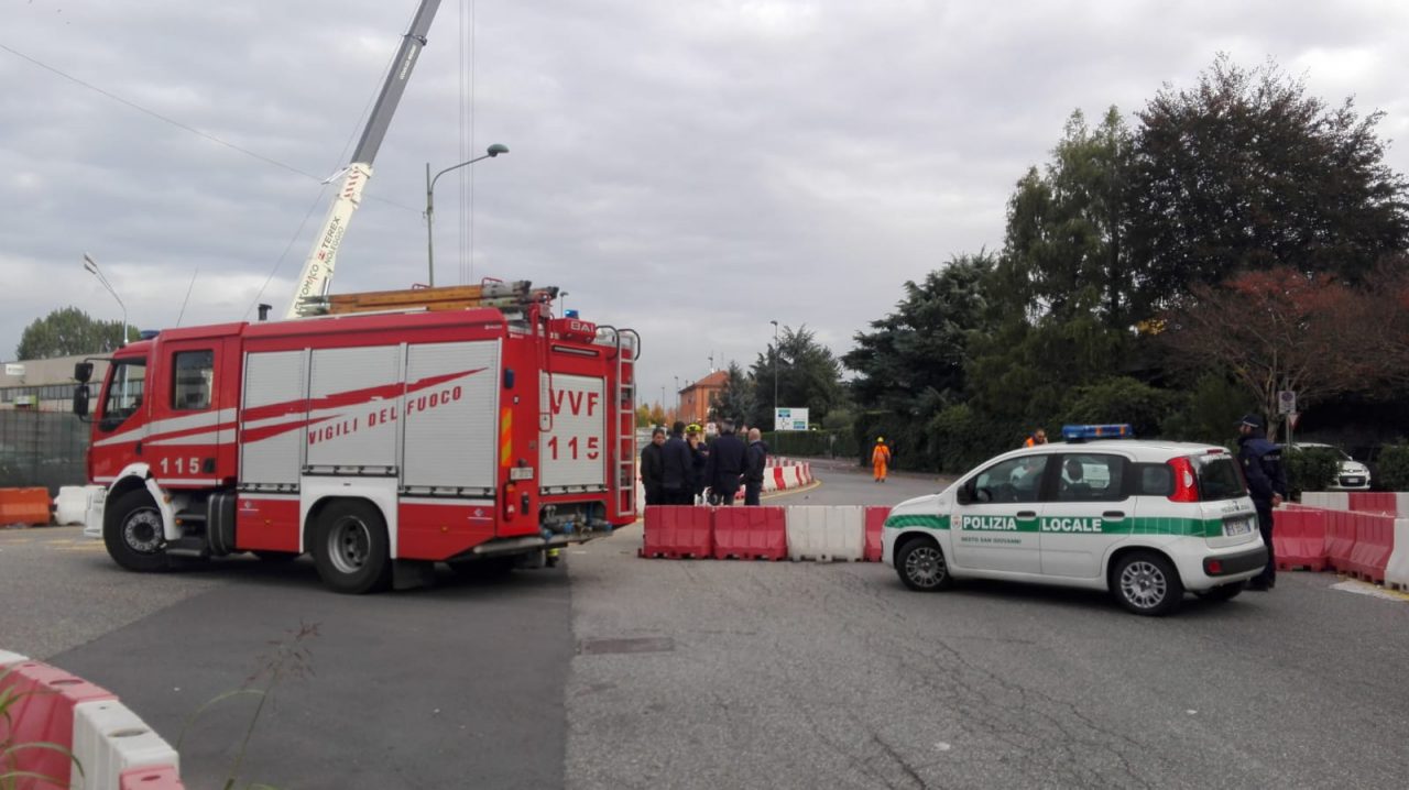 Prolungamento metropolitana a Sesto: crolla galleria, viale Gramsci chiuso