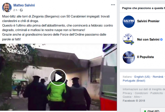 Blitz nelle torri dello spaccio… e Salvini si prende un nostro VIDEO