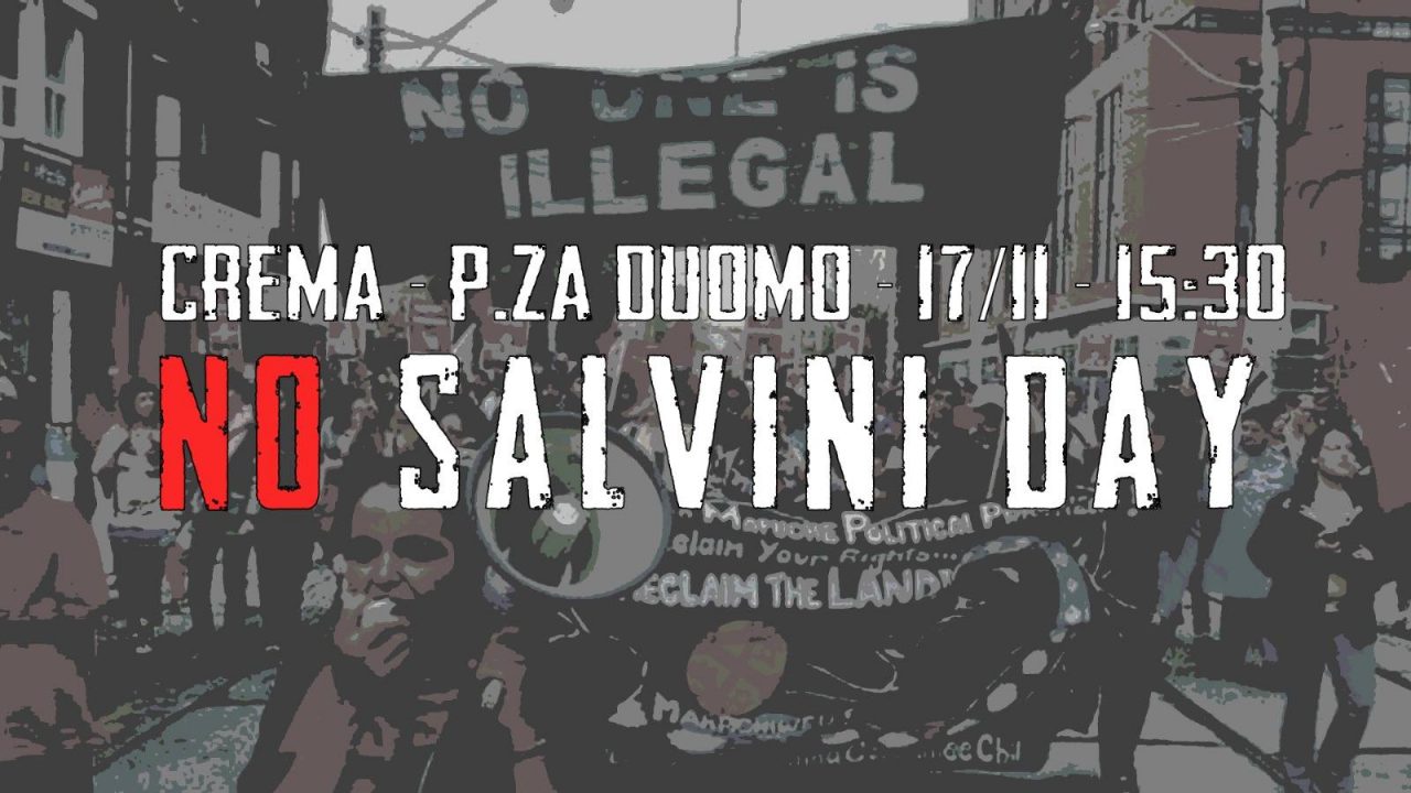 No Salvini Day, antirazzisti in piazza a Crema