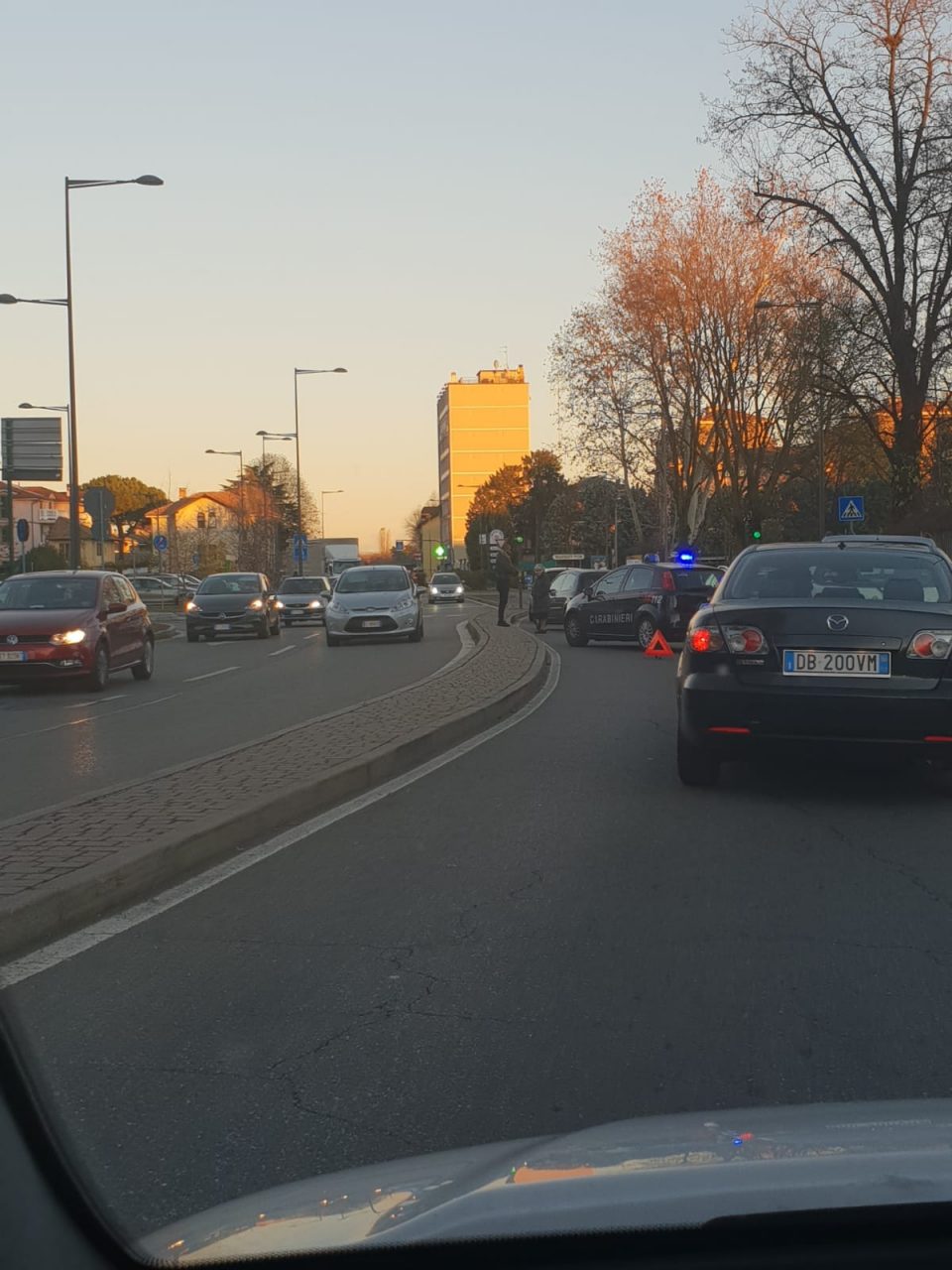 Tamponamento sulla Padana, traffico rallentato