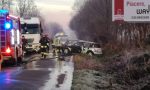 Frontale con un Tir e auto in fiamme sulla Sp525, riaperta la strada FOTO