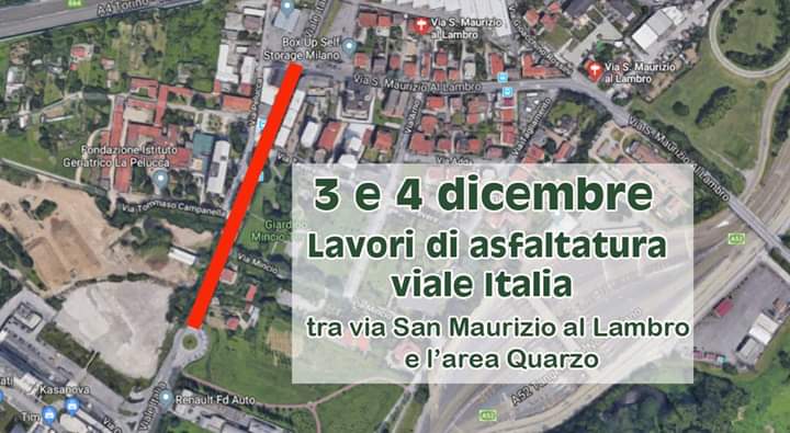 Parte l’asfaltatura di viale Italia: disagi in vista
