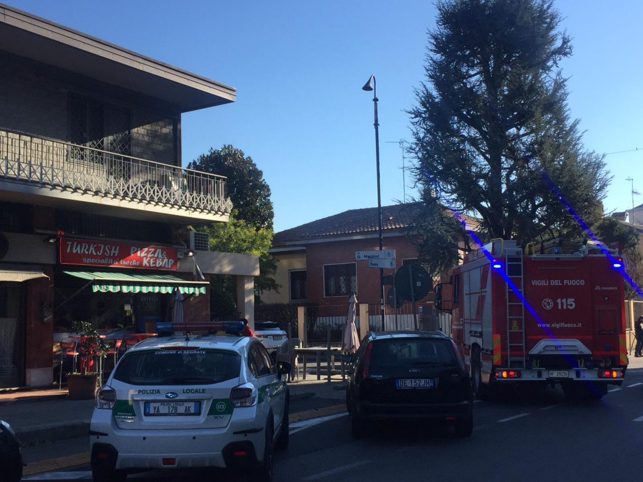 Infortunio al Turkish pizza kebap di Segrate