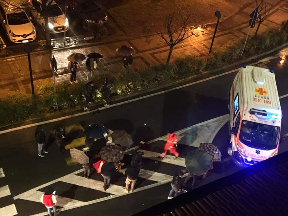 E’ deceduta la donna investita mentre attraversava la strada