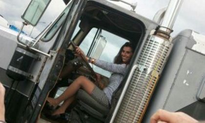 Cinzia da Cambiago in lizza per essere la camionista dell'anno