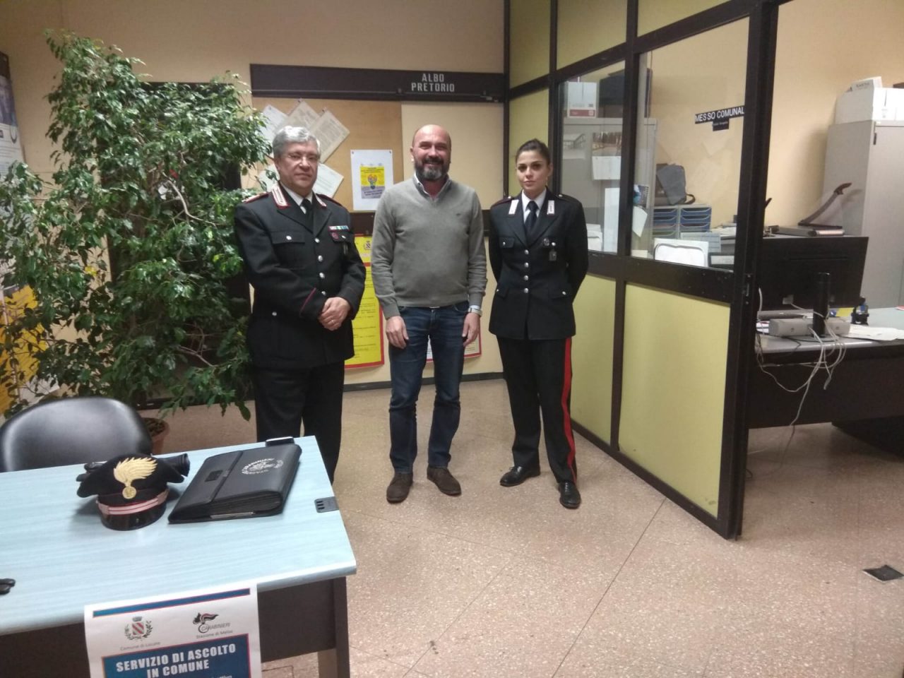 Punto d’ascolto dei carabinieri in Municipio a Liscate